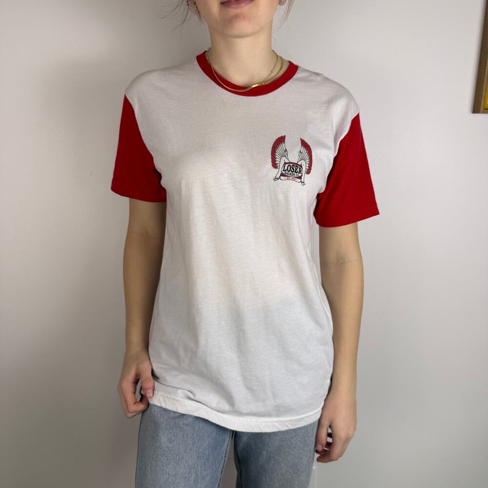 LOSER MACHINE CO short sleeve colorblocked tess size Medium